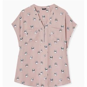 Taupe Torrid Cat Print